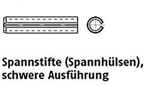 Spannstifte DIN 1481 Federstahl 1,5 x 10 VE=K 200 Stück