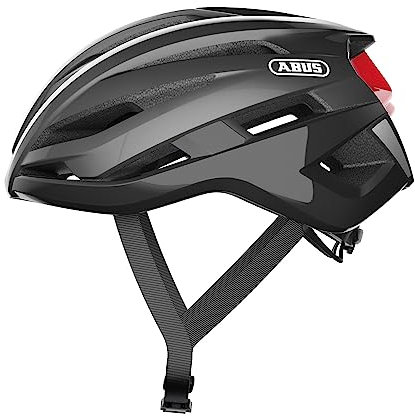 ABUS Rennradhelm StormChaser - Leichter und komfortabler Fahrradhelm für professionellen Radsport für Damen und Herren - Titan (gräulich), Größe S