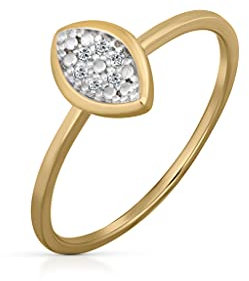 Orolino Damen Ring 585/- Gold Glänzend Brillant gelb 0,03ct. 067370111-1
