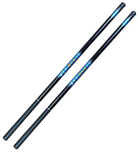 Allround Angelrute Gewinde Angelrute Teleskop-Ultrahart Angelrute for Strom Süßwasser Einsteiger (Color : White, Size : 5.4M)