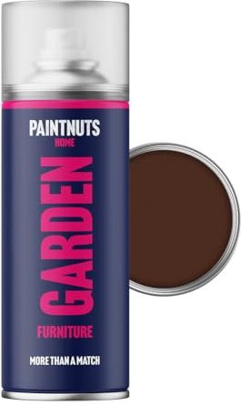 Paintnuts Garden Furniture Paint - RAL-8016 - MAHOGANY BROWN Satin 400ml Spray Can