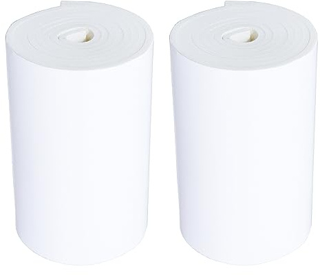 2 Rolls 2 Meter Ultra Dicke Autotür Anti Kratzer Selbstklebender Schaumparkschutz Kompatibel mit Garagenwand 6.5mm Stärke (Weiß)