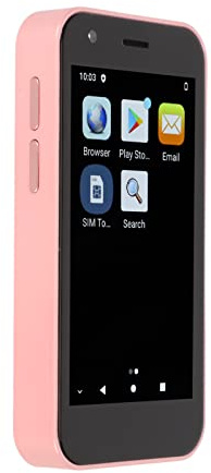 SOYES XS12 Super Mini 4G LET Smartphone, 3,0-tumsskärm 4GB RAM 32GB ROM, för 10.0 5GWiFi-telefon, Stöder Dual Card Dual Standby (rosa)