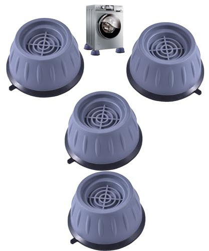 ieron Vibrationsdämpfer, 44 mm Unterlegscheiben, Anti-Vibration, Geräuschunterdrückung, Anti-Rutsch-Pad für Kühlschrank, Geschirrspüler, Waschmaschine, 4 Stück