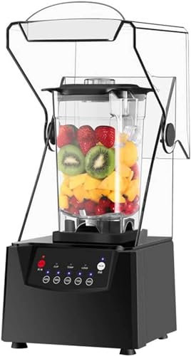 Smoothie Maker Blender, 1800w Blender, Silent 17000rpm, Intelligent 5-speed Touch Control, 6mm Thick Soundproof Cover, Broken Wall Cooking Machine