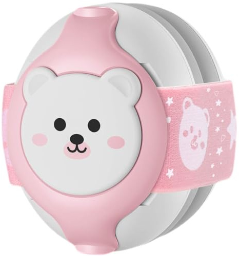 Casque Anti Bruit bebe (R) jusqu'à 36 mois caches oreilles bébé petits protection auditive anti bruit jusqu'à 25 db bouchons anti bruit léger idéal en avion pour Sommeil & Repos au calme certifié CE