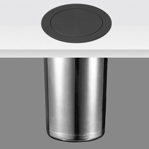 CHFYIJYHM Pattumiera da incasso in acciaio inox, contenitori for rifiuti da cucina, pattumiera da incasso for mobile da cucina, pattumiera con sportello di bilanciamento, cestino for la carta, secchio