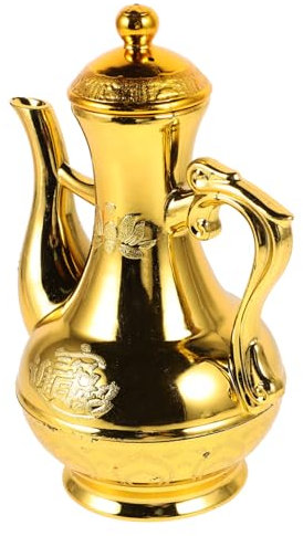 ABOOFAN Vintage-anbetungskessel Für Buddhistische Opfergaben Exquisiter Buddhistischer Kessel Ritueller Buddha-opfertopf Vintage-behälter Aus Kunststoff Kompakte Stabiler Boden