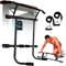 OcioDual Klimmzugstange Türrahmen mit Dip-Station Schraubenlose, Klimzugststange für Tür + Suspension-Trainingsgurte, Klemmstange Türrahmen, Heimübung, Pull Up Bar Door, Reckstange indoor