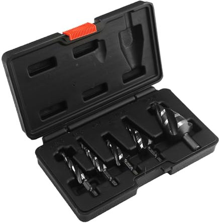 Taladro de paso, brote de taladro de paso, HSS STEP TRIMPET BIT SET PARA METAL, Herramientas de corte de servicio pesado de acero de alta velocidad de alta velocidad para madera de acero inoxidable de