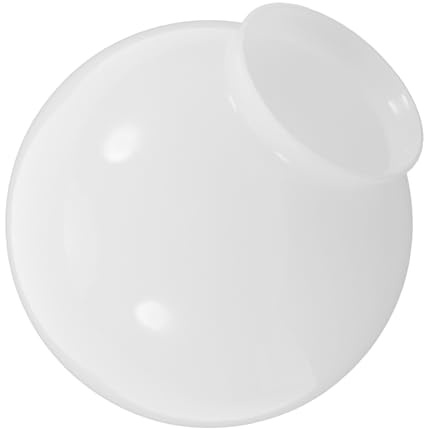 OUNONA Bocce Lampadario Ricambio, Facile da Pulire, Paralume Globo in Vetro Bianco, Sferico, Luce Soffusa per Lampadari e Applique da Parete