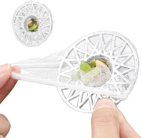 YBEATY 300 PCS Kitchen Disposable Strainer Sink Net Mesh Filter Bag Fits Sink Drain Strainer Scalability Elastic Anti-Clogging Bag for Collecting Kitchen Food Waste Leftover Garbage