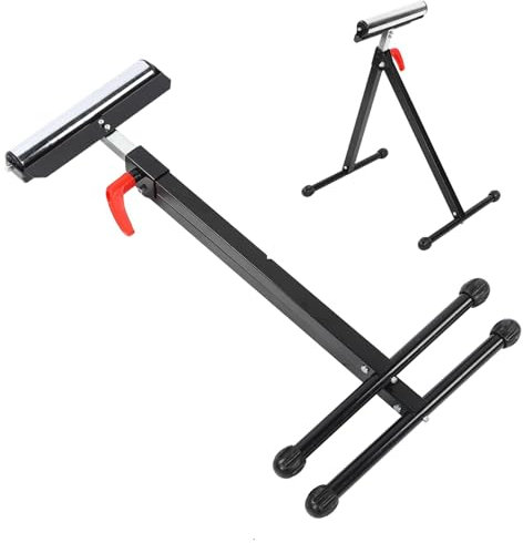 UPALDHOU Supporto per Regolabile Ultra Resistente con Rullo Cromatico, capacità di Carico di 40-90 Kg, per Progetti di Carpenteria, Montaggio e Regolazione Dell'altezza, Materiale del Tubo in Acciaio