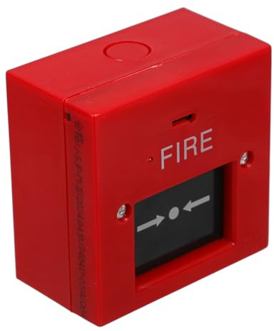 VILLFUL Wired Emergency Alarm Button with Glass Break Switch for Fire Safety User Friendly Access Control for Home Office and School Environments Reliable Fire