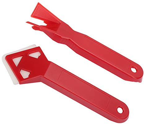 Yechiry 2pcs Caulk -Werkzeuge Kit, Silikondichtungsmittel -Entfernerglaszement Zement Schaber Dichtmittel Entfernung Schaufel Canting Tools Kit für Küche, Badezimmer, Fenster, Waschbeckengelenke