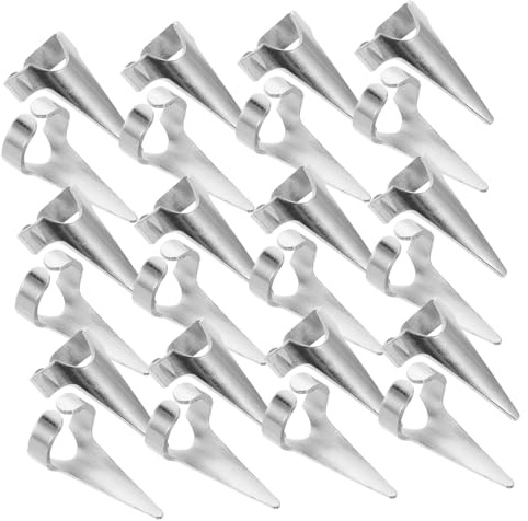 DECOMELODY 50 Stück Claw Rings aus Legierung Punk Stil Haarteilungsringe für Flechten und Styling Kreatives Nagelschmuck-fingerwerkzeug für Cosplay Festivals und Künstlerische Anlässe