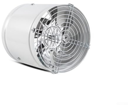 6 Inch Powerful Quiet Kitchen Fan with Bathroom Motor and Seven Blades Productive Exhaust Extractor for Ventilation for Copper Office Restaurant Home (White)