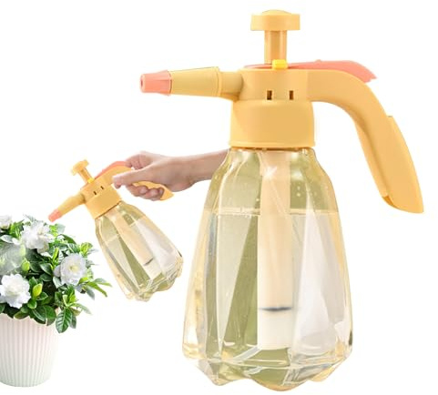 Bomba pulverizadora manual de jardín, pulverizador manual de 1,5 l, pulverizador de agua a presión, pulverizador de bomba de jardín multiusos con boquilla ajustable para rociar plantas, limpieza del