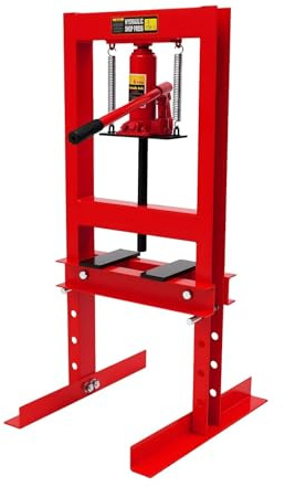 RVIFY Asta Pressa idraulica 6T Tipo A/H Pressa idraulica Regolabile in Altezza con valvola di troppopieno per Metallo di Riparazione Automatica CRIC PANTOGRAFO(H-Shaped)