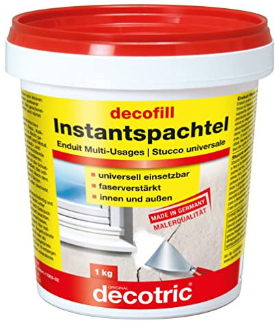 decotric instant Spachtel 1 kg - Kunstharzspachtel für innen und außen