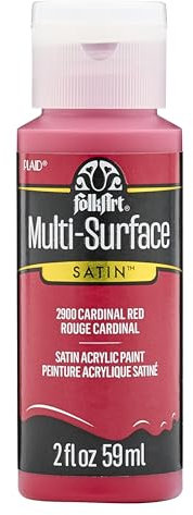 FolkArt Multi-Surface Cardinal Red 2oz