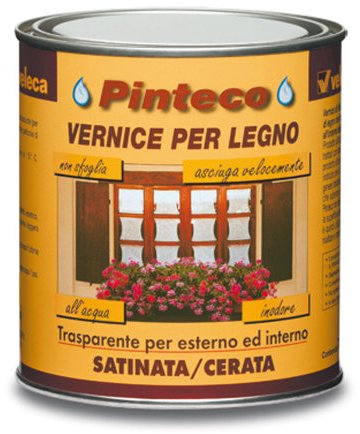 VELECA vernice trasparente per legno effetto cera satinato 750ml PINTECO