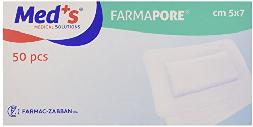 Farmac Zabban 1206310507M FarmaPORE Medicazione Adesiva in Cerotto 5 x 7 cm in TNT