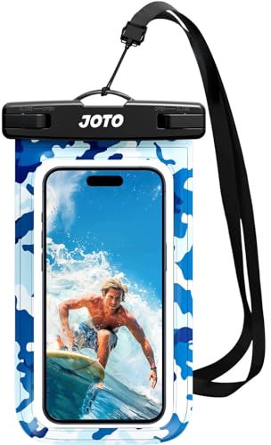 JOTO Custodia Impermeabile Smartphone[30M/IPX8], Cover Subacquea per iPhone 16/15/14/13/12/11 Pro Max Mini XR XS SE, Galaxy A15/A54/A34/A25/S23/S24, Xiaomi Redmi 12/Note 13 Fino a 7,0 1 Pezzi