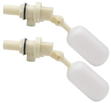 Lucky Farm 2Pcs Water Level Control Float Valve Plastic Replacement for Fish Aquarium Cattle Horse Pig Water Bowl Trough Tank