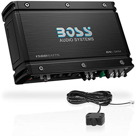 Boss OX1.5KM - Amplificatore audio stereo per auto, 1500 W, 1 canale, classe AB