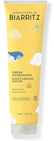Laboratoires de Biarritz - Crème Hydratante pour Bébé - Certifiée Bio - Apporte Confort, Douceur et Apaisement - Visage & Corps - 100 ml - Fabriquée en France