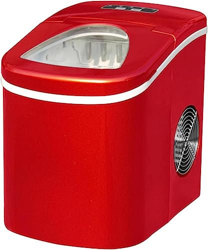 Ice Maker countertop Retro Ice Maker EFIC113 RED Ice Cube Maker Home Appliance Household/Kitchen/Office/Party/Camping RV Ice Make