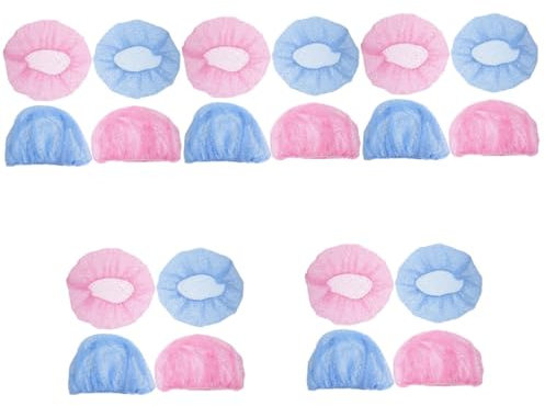 minkissy Schlafmütze, Haarnetz, Boss, mit Haube für Herren, Kochmütze, Kochmütze, Kochmütze, Arbeitermütze, Kochzubehör, Kochmütze, Polyester-Baumwoll-Mesh-Haar-Set, Damen, 8 Stück, Wie abgebildet x 5