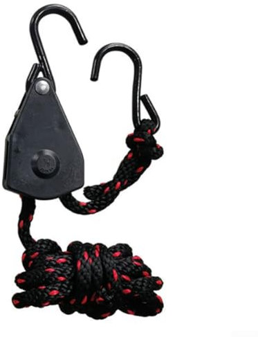 Hängeseil mit hoher Tragfähigkeit, mit Kunststoff getauchtem S-Haken, perfekt für Zelt-Umlenkrollen (1/4-6 mm, 3 m)