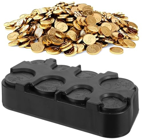 OPVYAEU 2 Piezas Porta Monedas Euro - 8 Dispensadores de 1 céntimo a 2 Euros - Clasificador de monedas de la Unión Europea - negro
