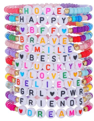 ZKGYUS Bracciali da donna,12 Pezzi Bracciali,Braccialetti dell'Amicizia, Regali per Ragazze, regolabili, colorati, impilabili, bohémien
