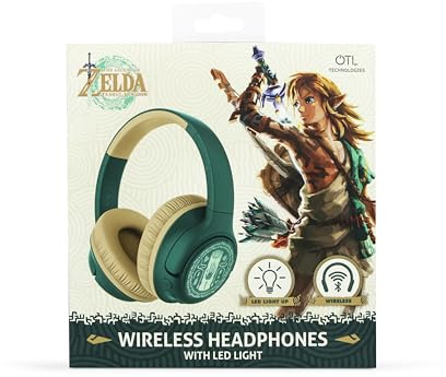 OTL Technologies Faltbare kabellose Kopfhörer The Legend of Zelda TEARS of The Kingdom mit LED-Licht