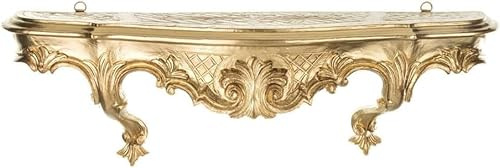 Pintici Wandregal Wandspiegelkonsole Wandkonsole (Gold)