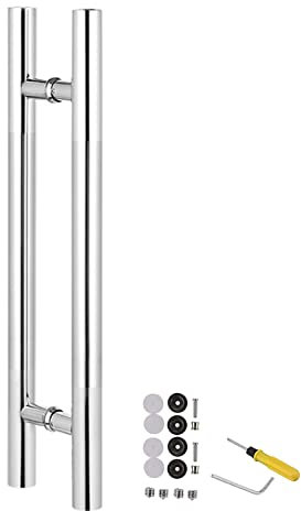 Moderner Eingangstürgriff, Türgriff, Schiebetürgriff für Scheunentüren, Push-Pull-Türgriffe für Innen/Außen, beidseitige Glastüren, Holztüren, gewerbliche Tore, Griff in H-Form, einfach zu i