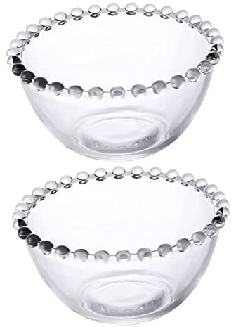 OFFSCH 2pièces Lot De Bols à Sauce Verre Transparent Miniatures Profonds Pour Condiments Et Décor Bols Polyvalents Pour Service Et Photo Verre Clair Élégant Pour Cuisine