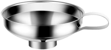Imbuto per inscatolamento per uso in cucina, imbuto a bocca larga per barattoli di vetro, imbuto a bocca larga regolare e imbuto in acciaio inox per ampio