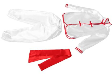 SAFIGLE Kampfsport-performance-outfit Für Kinder Kung-fu-uniform Mit Ärmeln Atmungsaktiv Bequem Traditionelle Chinesische Trainingsbekleidung