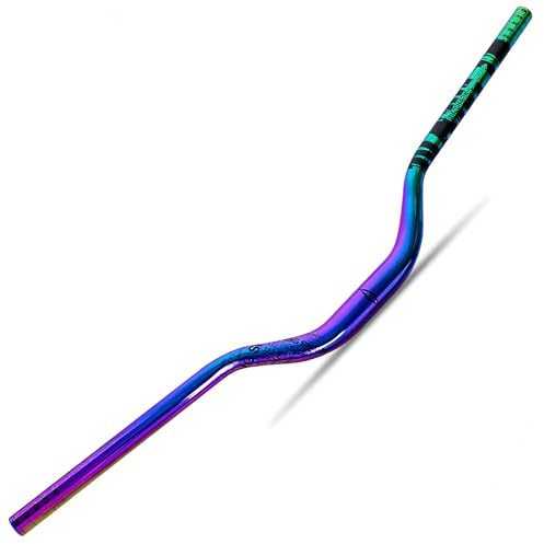 MTB-styrelyft 50 mm aluminiumlegering färgglatt regnbågsstyre AM XC DH Racing Rise-styre 31,8 * 780 mm,B