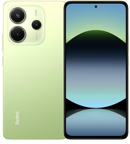 XIAOMI Redmi Note 14 Smartphone, Verde, 8GB+256GB, 6.67 pollici, con caricatore, Mediatek Helio G99 Ultra, capacità batteria 5500 mAh, fotocamera principale 108 MP, AMOLED, NFC non supportato
