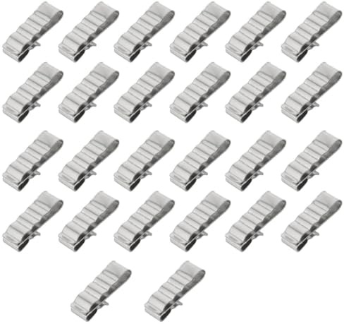 Homoyoyo Morsetti Metallici per Cavi di Rimorchio in Acciaio Inossidabile 4 Mm², Clip per Cablaggio Fotovoltaico 30 Pezzi per Fissaggio Sicuro di Pannelli Solari e Telai Rimorchio,