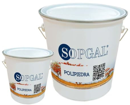 Sopgal Pintura efecto piedra: Polipiedra (5+1kg - Piedra Oscura)