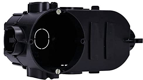 Voxura Unterputz-Elektronikdose Schalterdose Gerätedose Tunnel 149x67x60mm Einbauöffnung Ø 60mm Einbautiefe 67mm tief UP schwarz 1 Stück