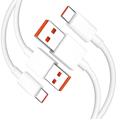 2 Pack 120W 6A Cavo USB C Ricarica per Xiaomi 14T 13T 12 11T Pro,90W Turbo Cavo USB C per Xiaomi 15 14 13 Ultra POCO F8 Pro/Ultra F6 X7 Pro,45W Turbo di Ricarica per Redmi Note 14 13 12 per Redmi 14C