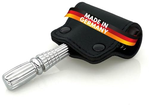 Festland DESIGN® Rasierhobel Schutz - Schutzhülle Für Nassrasierer Und Rasierklingen - Klingenschutz Aus Hochwertigem Kunstleder - Geschenke Für Männer