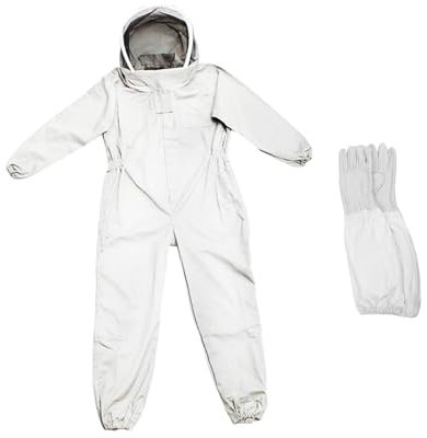 Milageto Imkeranzug Imkeranzug mit Schutzhut Schutzausrüstung Bienenkleidung, XXL